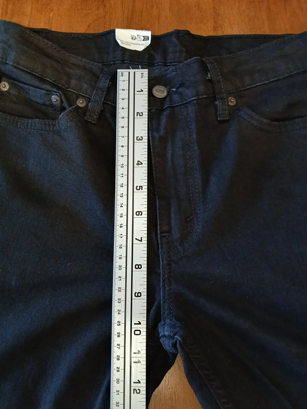 Levi's 30x32 Flex 511 Slim Black Stretch Denim Jeans Men's Mid Rise 5-Pocket NWT